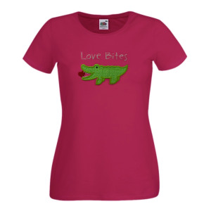 "love bites" personalised ladies t-shirt