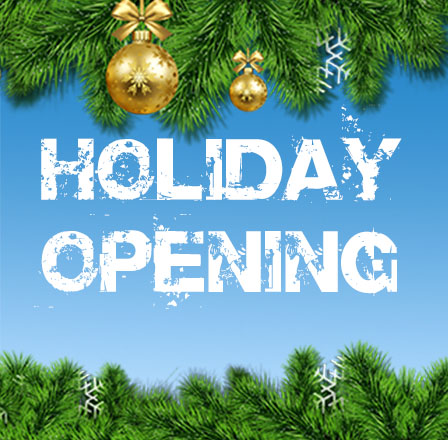 Holiday Opening Times & Order Deadlines